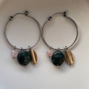 J. Jill bead hoop earrings